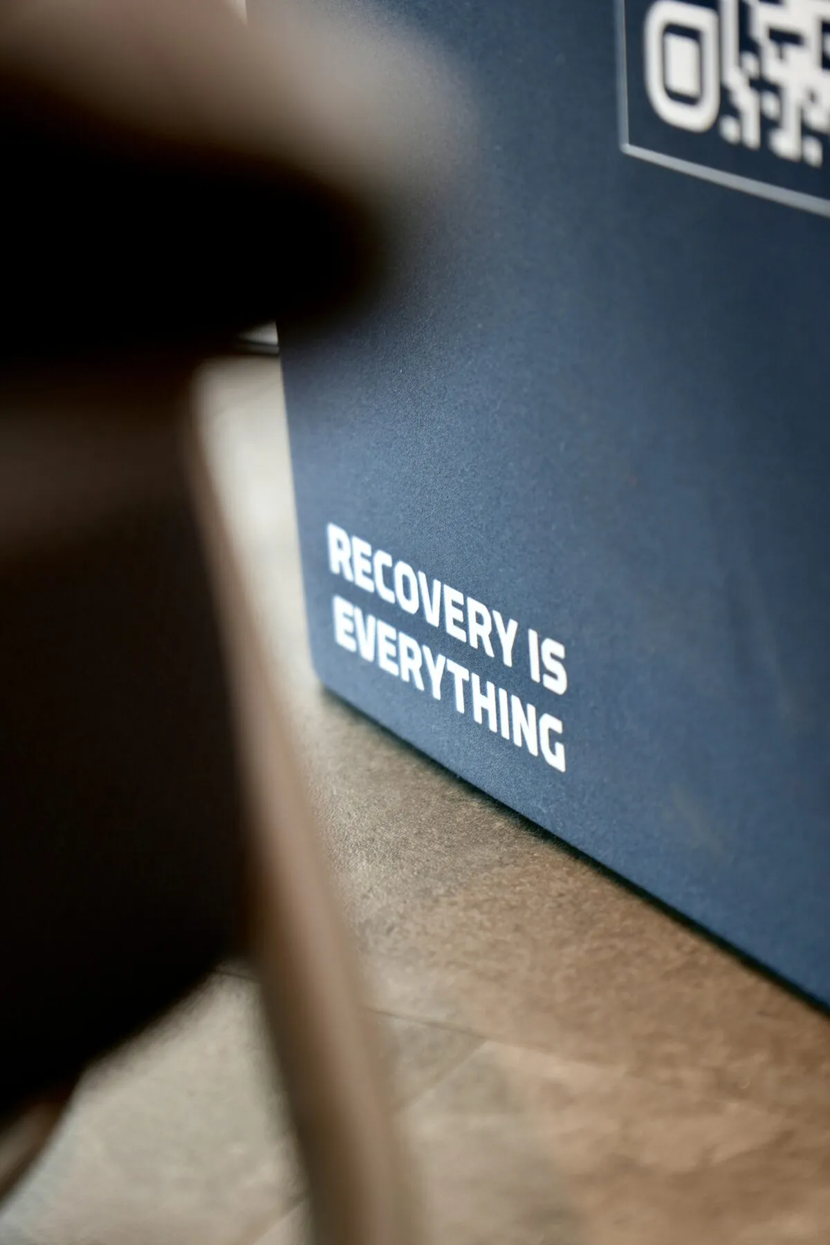 Reboots-Gerät mit dem Schriftzug Recovery is everything